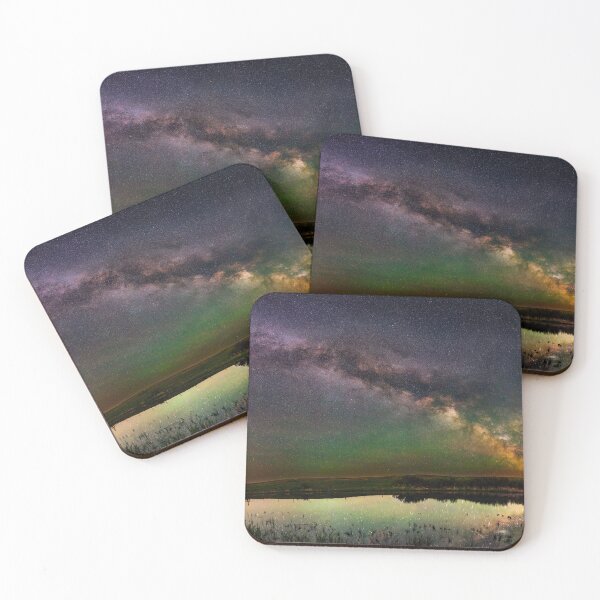 Item preview, Milky Way Galaxy Panorama over the water designed and sold by KristaNature.