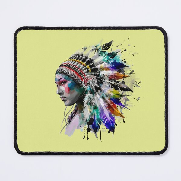 Item preview, Profile of an Indian woman. designed and sold by MacMerch121.