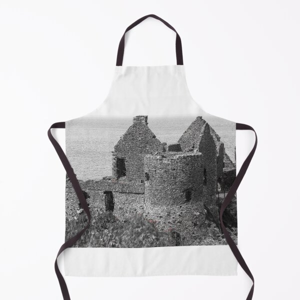 Item preview, Dunluce Castle Northern Ireland bw designed and sold by eddiebarronshop.