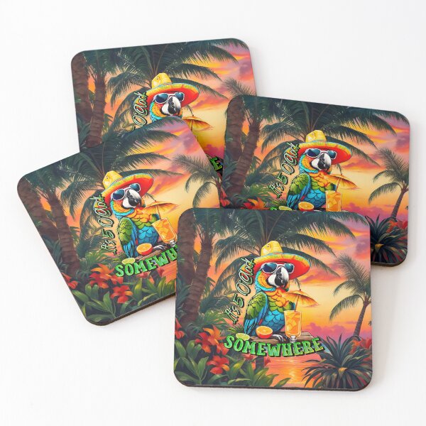Item preview, It's 5 o'clock somewhere Tropical Parrot designed and sold by MindWave THC.