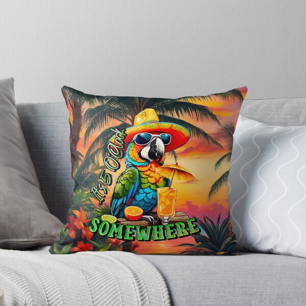 Item preview, It's 5 o'clock somewhere Tropical Parrot designed and sold by MindWave THC.