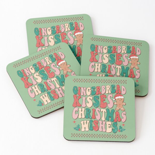 Item preview, Gingerbread Kisses Christmas Wishes - Vintage Christmas  designed and sold by Jollys-ArtShop.
