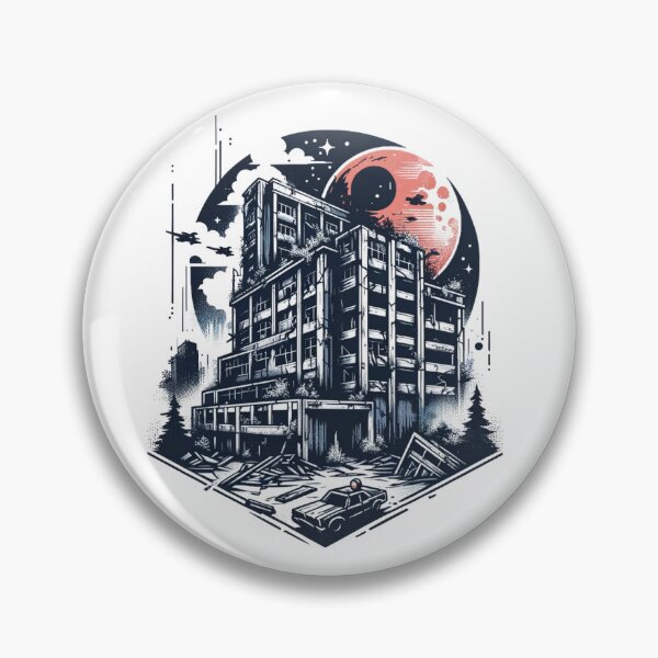 Item preview, Urbex Abandoned Building in Vector Style designed and sold by VoilaPrint.