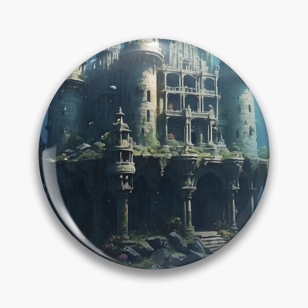 Item preview, Fantasy Underwater Castle of the Lost Sea - 2 designed and sold by nyathiwa.
