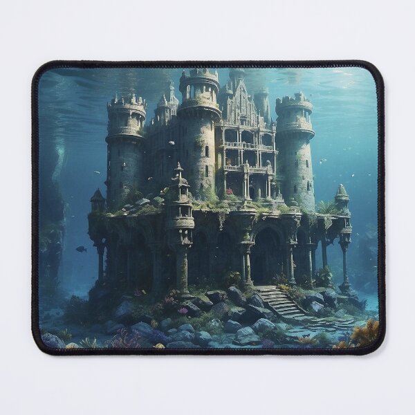 Item preview, Fantasy Underwater Castle of the Lost Sea - 2 designed and sold by nyathiwa.