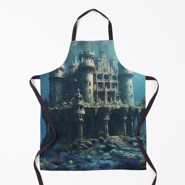 Item preview, Fantasy Underwater Castle of the Lost Sea - 2 designed and sold by nyathiwa.