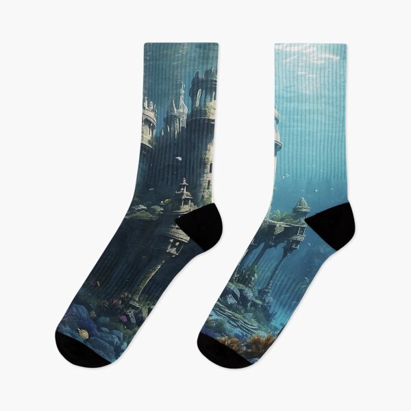 Item preview, Fantasy Underwater Castle of the Lost Sea - 2 designed and sold by nyathiwa.