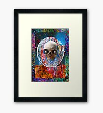 Skull Astronaut Framed Print