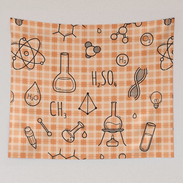 Item preview, A Seamless Pattern of Science Icons designed and sold by OrangeMG.