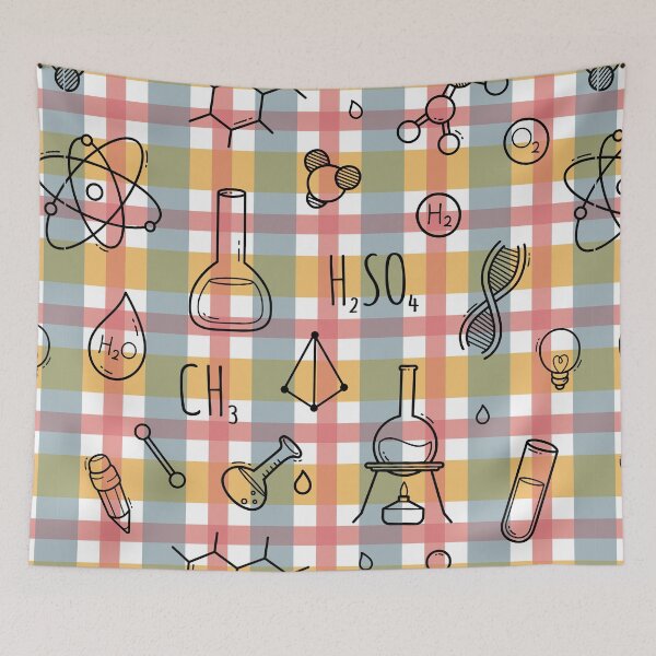 Item preview, A Seamless Pattern of Science Icons designed and sold by OrangeMG.