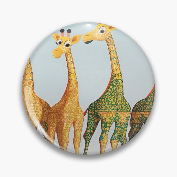 Item preview, Giraffes with a different pattern designed and sold by Liz Loasby.