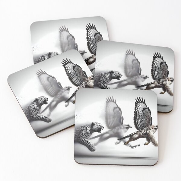 Item preview, Metamorphosis from running leopard to flying hawk designed and sold by AI-Only Creations.