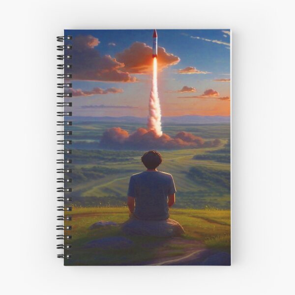 Item preview, Boy looks at the space rocket launch designed and sold by M-Y-A-R-T-.