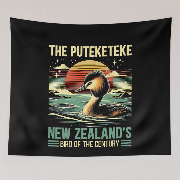 Item preview, Puteketeke New Zealand's Bird - Australasian crested grebe designed and sold by Dolphin Graphic.