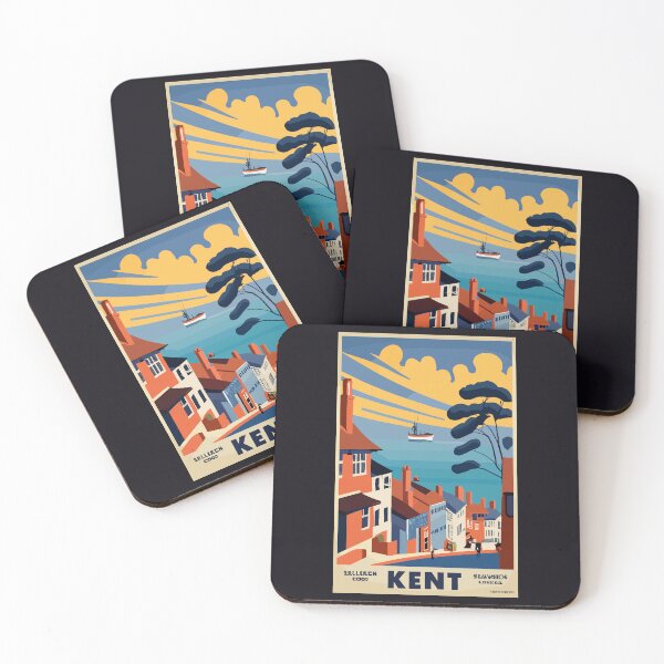 Item preview, A Vintage Travel Art of Kent - England  designed and sold by GoodOldVintage.