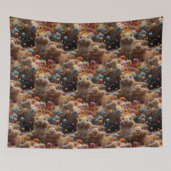 Item preview, Exclusive Artwork Cute Abstract Guinea Pigs Gift Ideas P107-2 designed and sold by MPCFICTION.