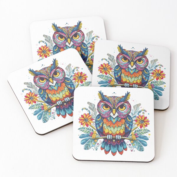 Item preview, Colorful Tropical Owl designed and sold by heartsake.