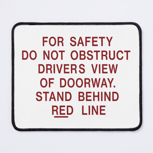 Item preview, For safety do not obstruct drivers view designed and sold by Green-over-red.
