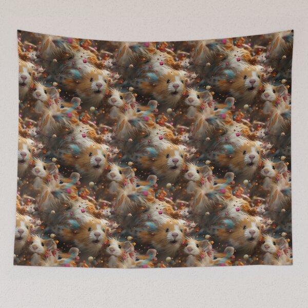 Item preview, Exclusive Artwork Cute Abstract Guinea Pigs Gift Ideas P107-3 designed and sold by MPCFICTION.