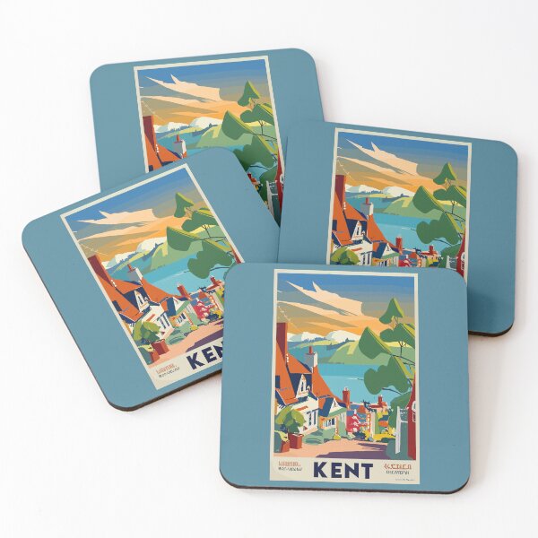 Item preview, A Vintage Travel Art of Kent - England  designed and sold by GoodOldVintage.