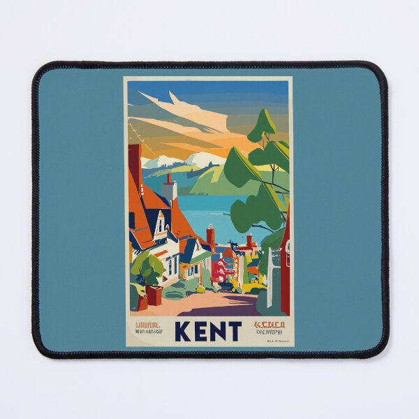 Item preview, A Vintage Travel Art of Kent - England  designed and sold by GoodOldVintage.