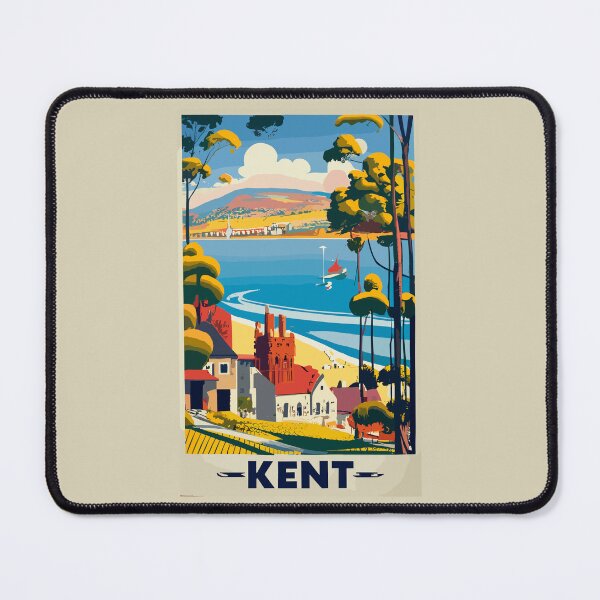 Item preview, A Vintage Travel Art of Kent - England  designed and sold by GoodOldVintage.