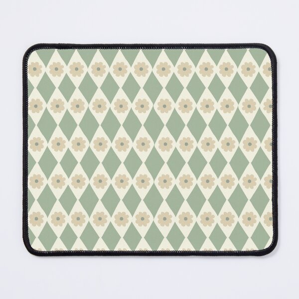 Item preview, Classic Boho Geometric Diamond Flower Pattern Sage Green designed and sold by blomastudios.