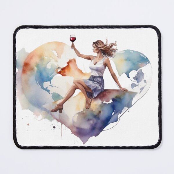 Item preview, Woman Holding Wine Glass designed and sold by vuslatmedia.