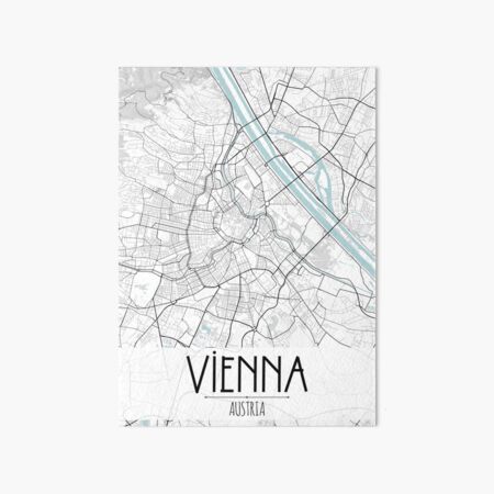 Item preview, Vienna Austria Map designed and sold by TravelWish.