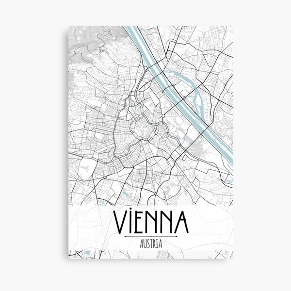 Item preview, Vienna Austria Map designed and sold by TravelWish.