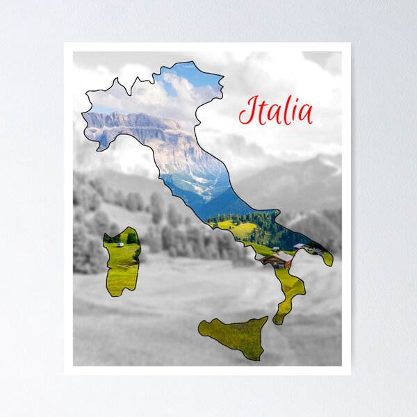 Vibrant Italia - Scenic Alpine Vista Poster