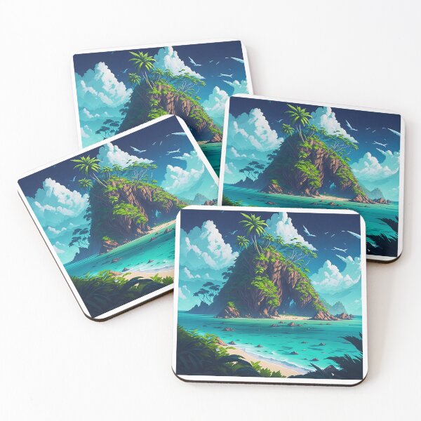 Item preview, Adventure Island Art Anime Style designed and sold by DemureArtsy.