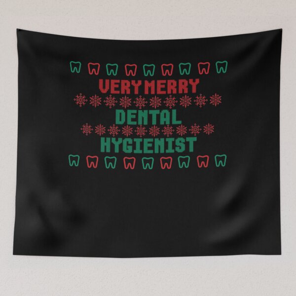 Item preview, Very Merry Dental Hygienist Ugly Christmas Sweater designed and sold by EdytaGister.