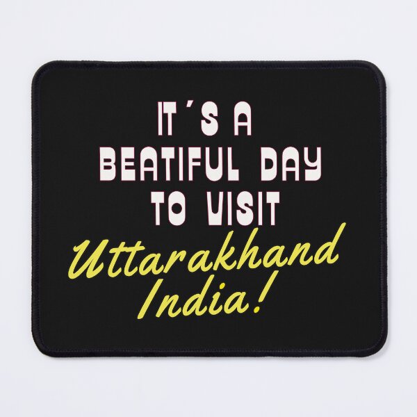 Item preview,  Uttarakhand India. White text. Gift ideas for the travel enthusiast. designed and sold by LindaLG.