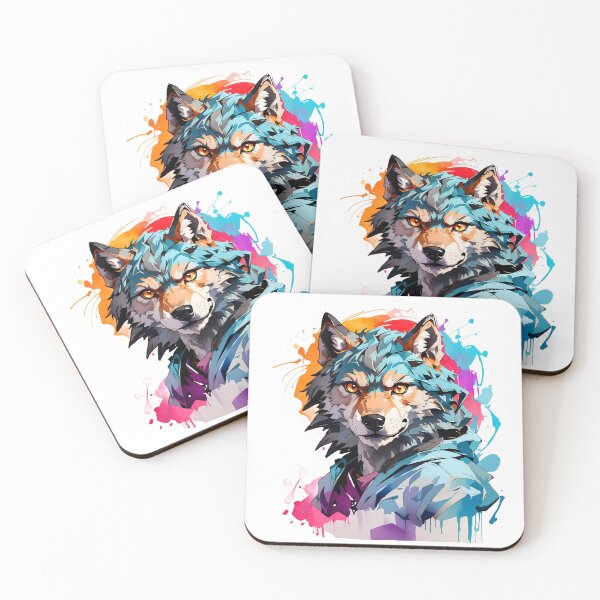 Item preview, High quality wolf painting designed and sold by RAILGUNWII.