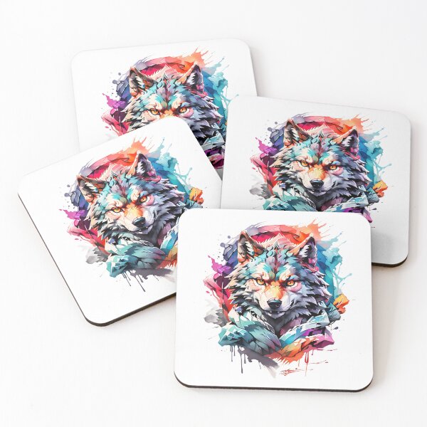 Item preview, High quality wolf painting designed and sold by RAILGUNWII.