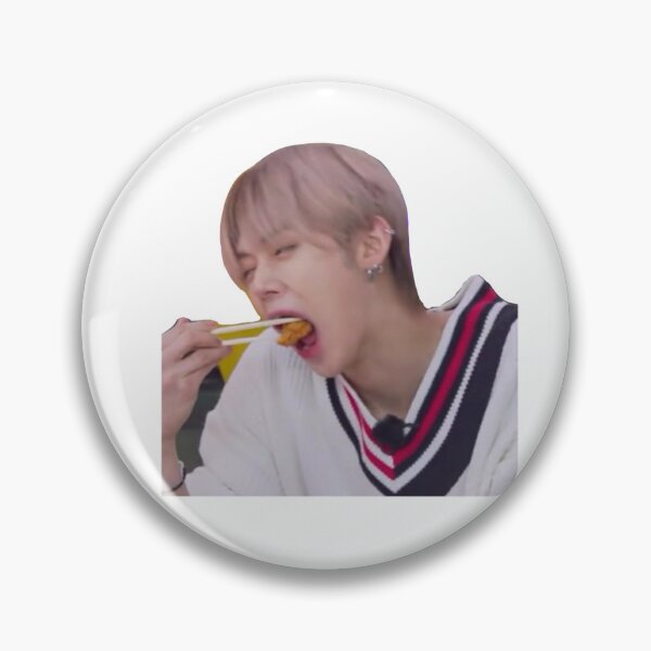 Item preview, yeonjun eating chicken txt meme sticker designed and sold by artfulmadness.
