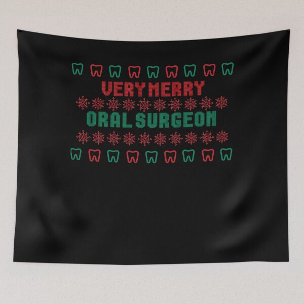 Item preview, Very Merry Oral Surgeon Ugly Christmas Sweater designed and sold by EdytaGister.