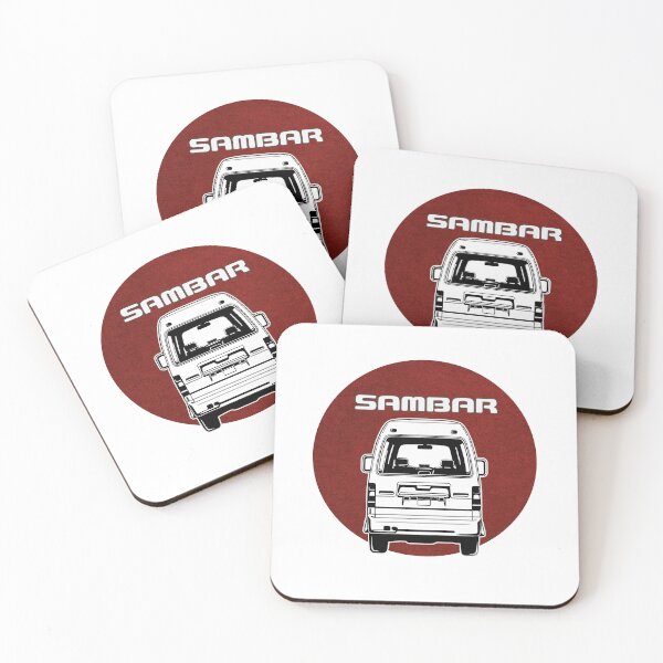 Item preview, Kei Van Subaru Sambar Dias, Tiny Japanese Van Outline designed and sold by mmmkei.