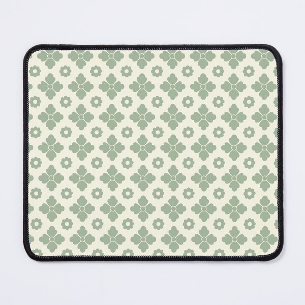 Item preview, Earthy Boho Geometric Simple Cabin Core Pattern Sage Green on Cream designed and sold by blomastudios.