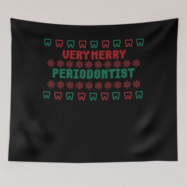 Item preview, Very Merry Periodontist Ugly Christmas Sweater designed and sold by EdytaGister.