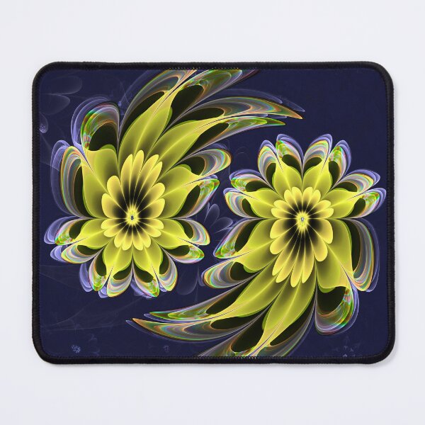 Item preview, Fractalicious Flowers - Yellow Yin Yang designed and sold by DerbyshireArtz.