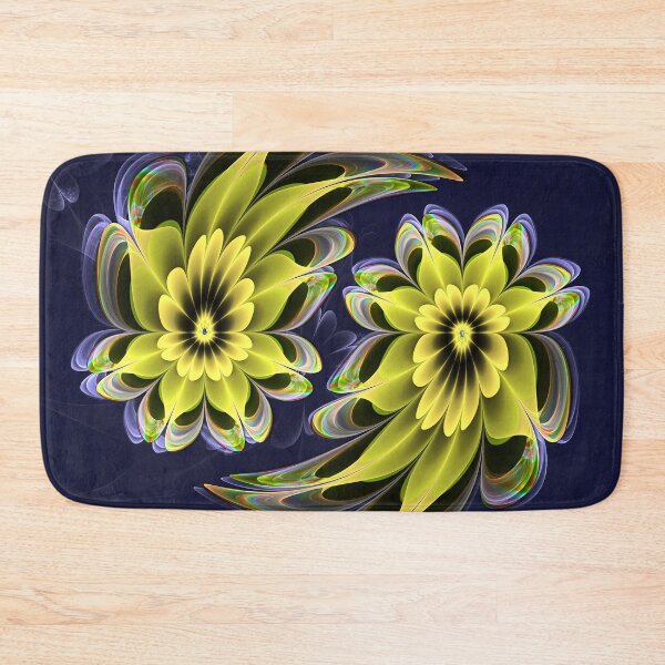 Item preview, Fractalicious Flowers - Yellow Yin Yang designed and sold by DerbyshireArtz.