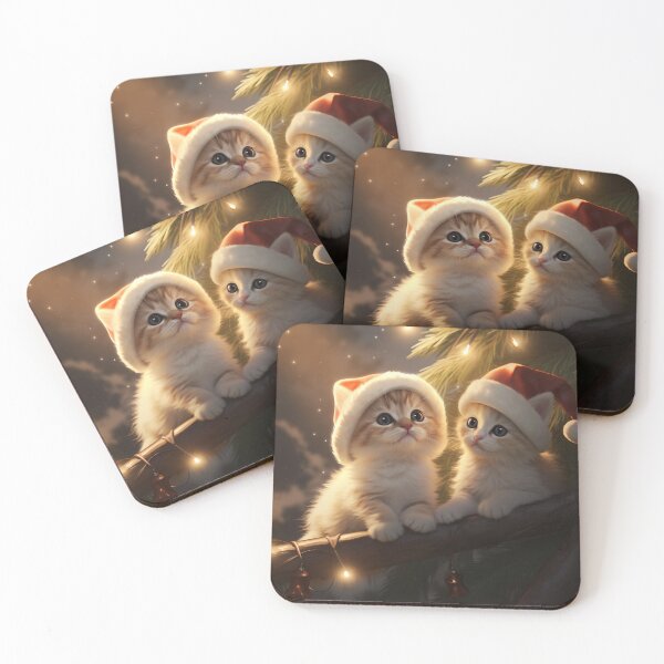 Item preview, Christmas Kittens' Starry Night designed and sold by DeenaDee.