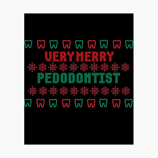 Item preview, Very Merry Pedodontist Ugly Christmas Sweater designed and sold by EdytaGister.