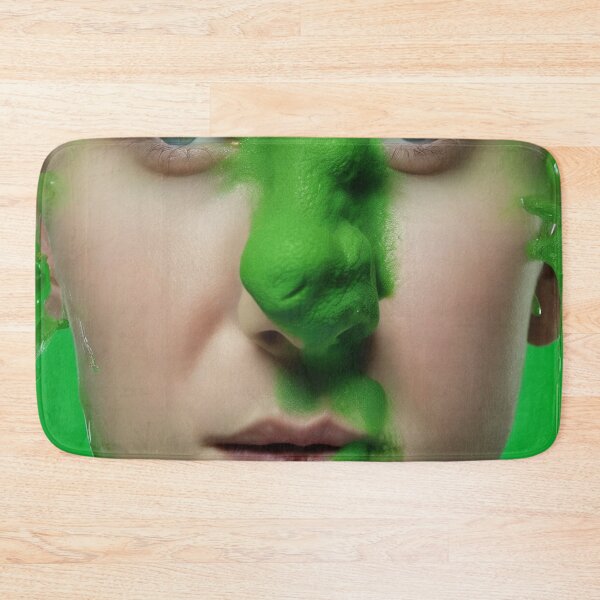 Item preview, Woman's face with green snotty, sludge,  gunge on it. designed and sold by Barbara Burgess.