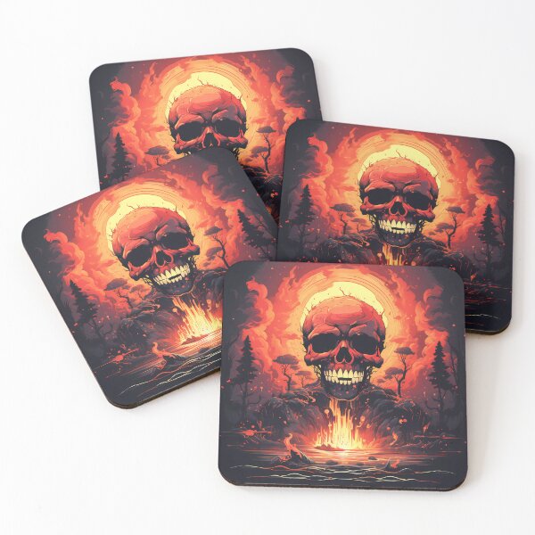 Item preview, “Flamboyant Skull” designed and sold by Art-Vortex-fr.