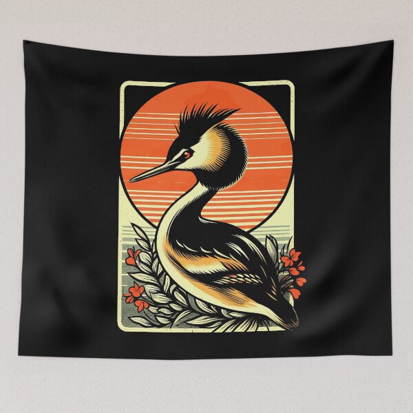 Item preview, Puteketeke New Zealand's Bird - Australasian crested grebe designed and sold by Dolphin Graphic.