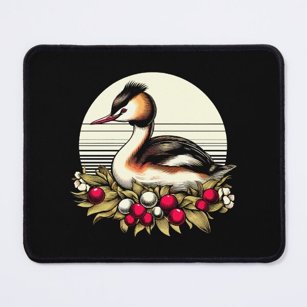 Item preview, Australasian crested grebe designed and sold by Dolphin Graphic.