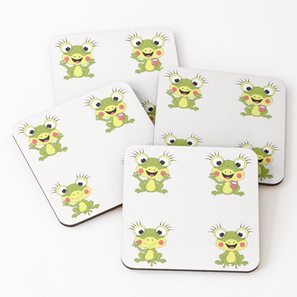 Item preview, little kawai frogs waving designed and sold by huape.